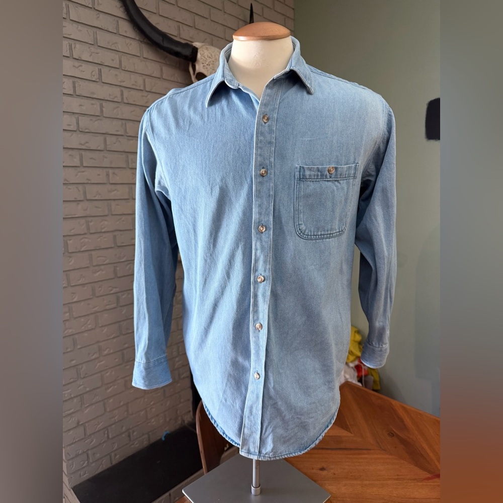 Grenadier Light Wash Denim Shirt – M – Unisex